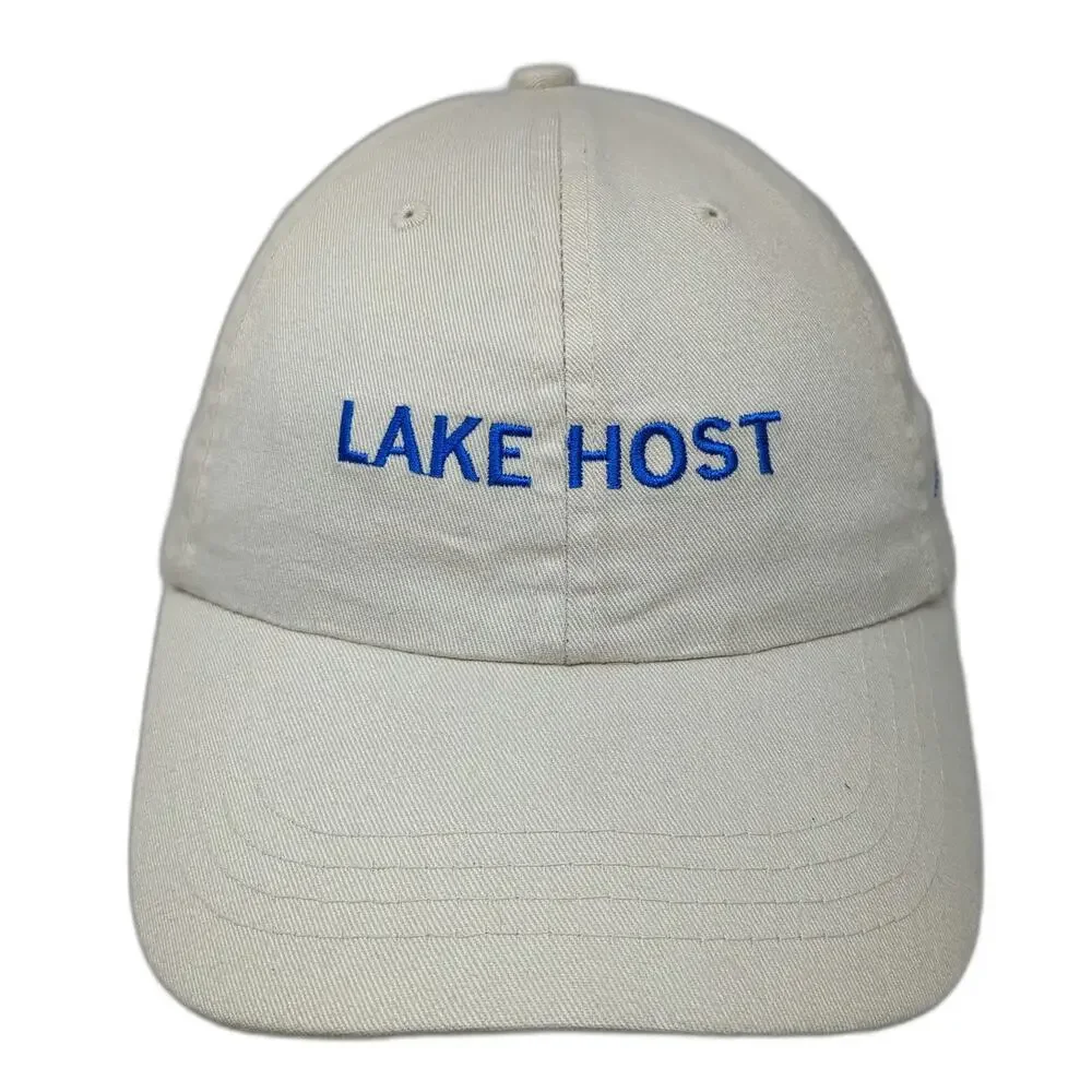 NH Lakes Association Lake Host Baseball Cap Beige One Size Adjustable Cotton Hat